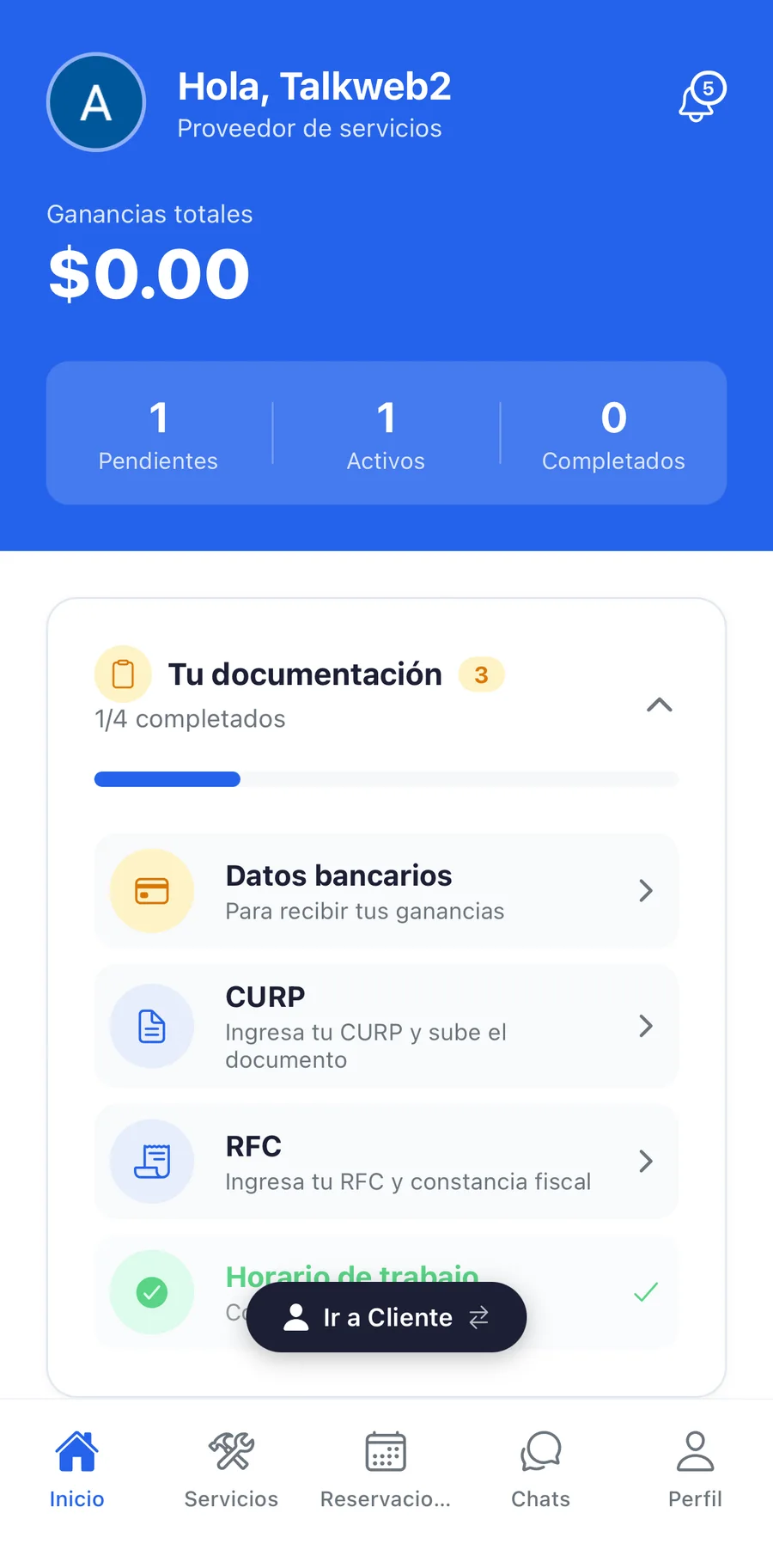 App del proveedor — captura 1 de 10