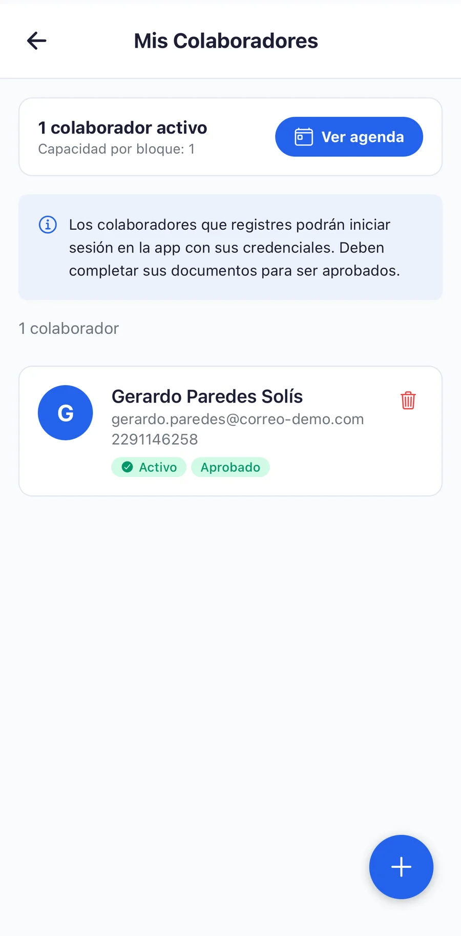App del proveedor — captura 8 de 10