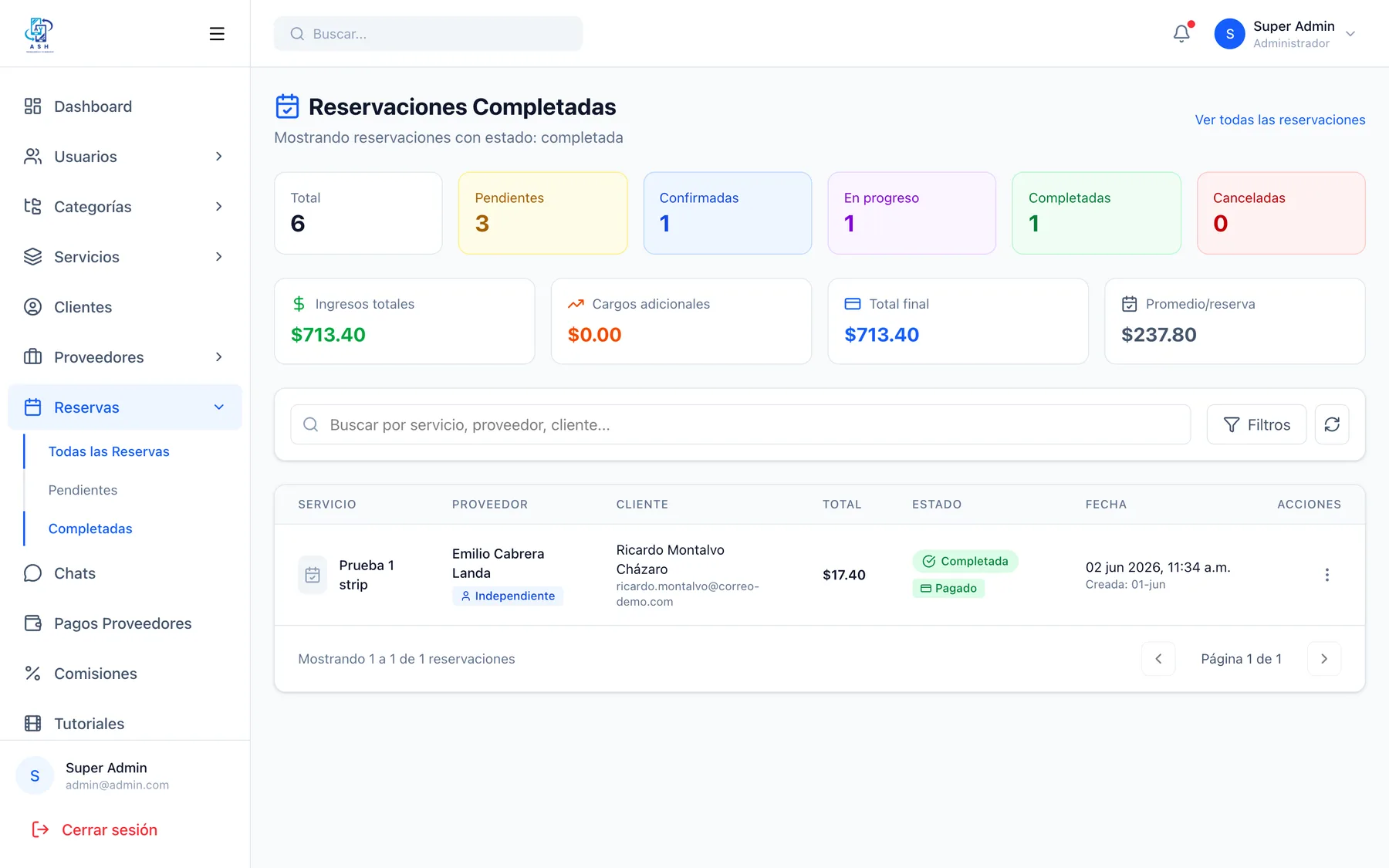 Panel de administración — captura 4 de 20