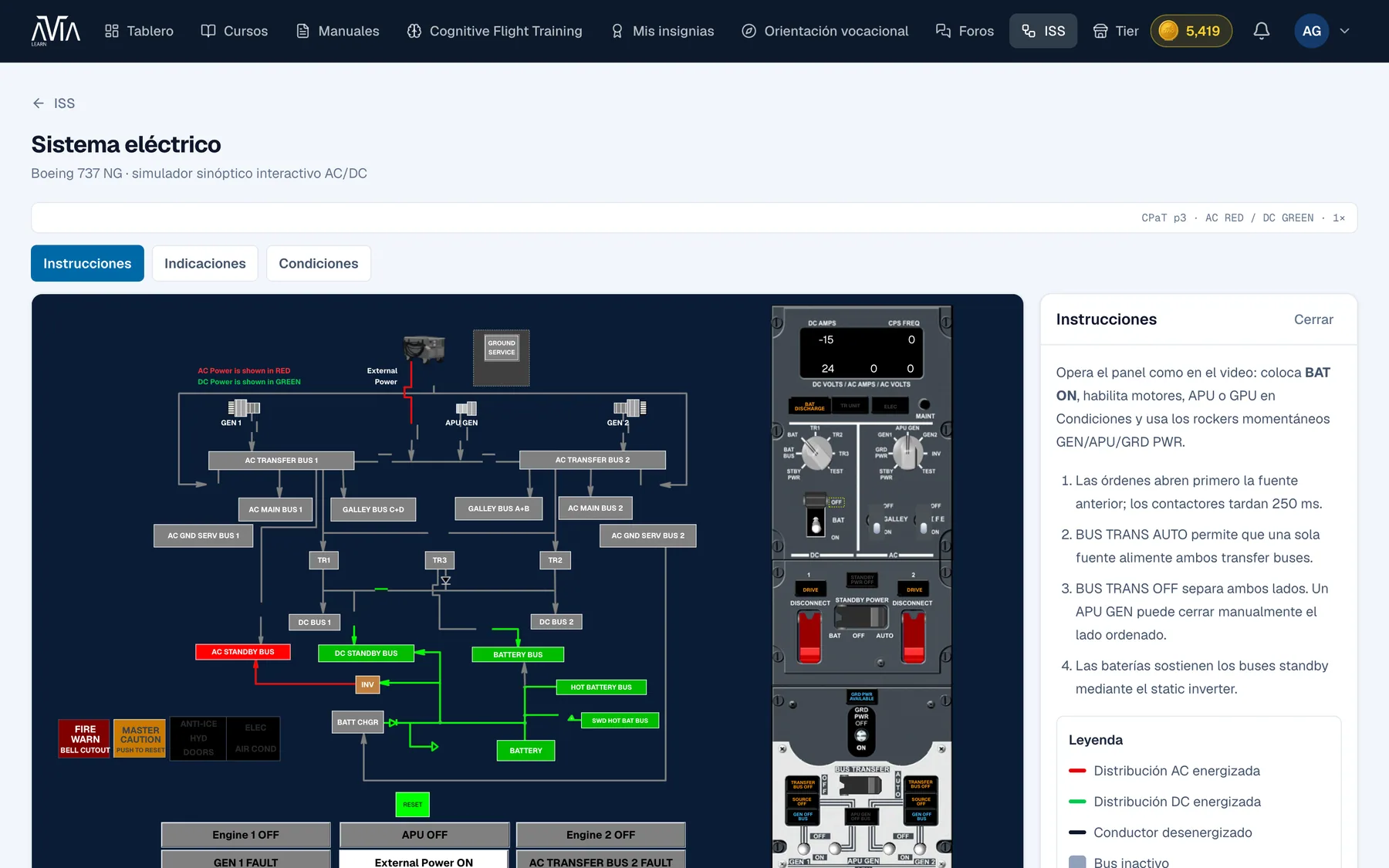 ISS · Sistemas del Boeing 737 — captura 4 de 5