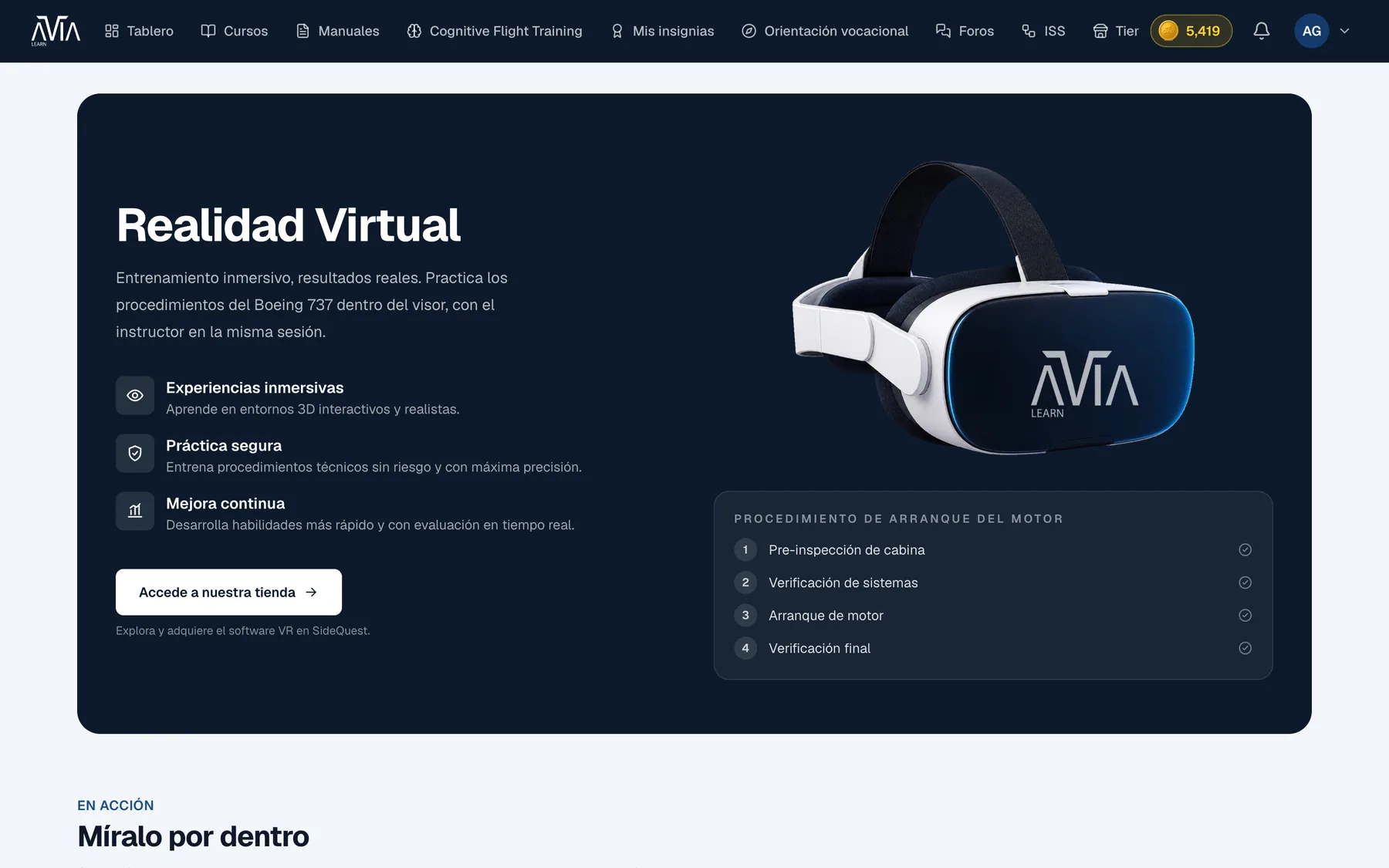Simulador de realidad virtual — captura 1 de 6