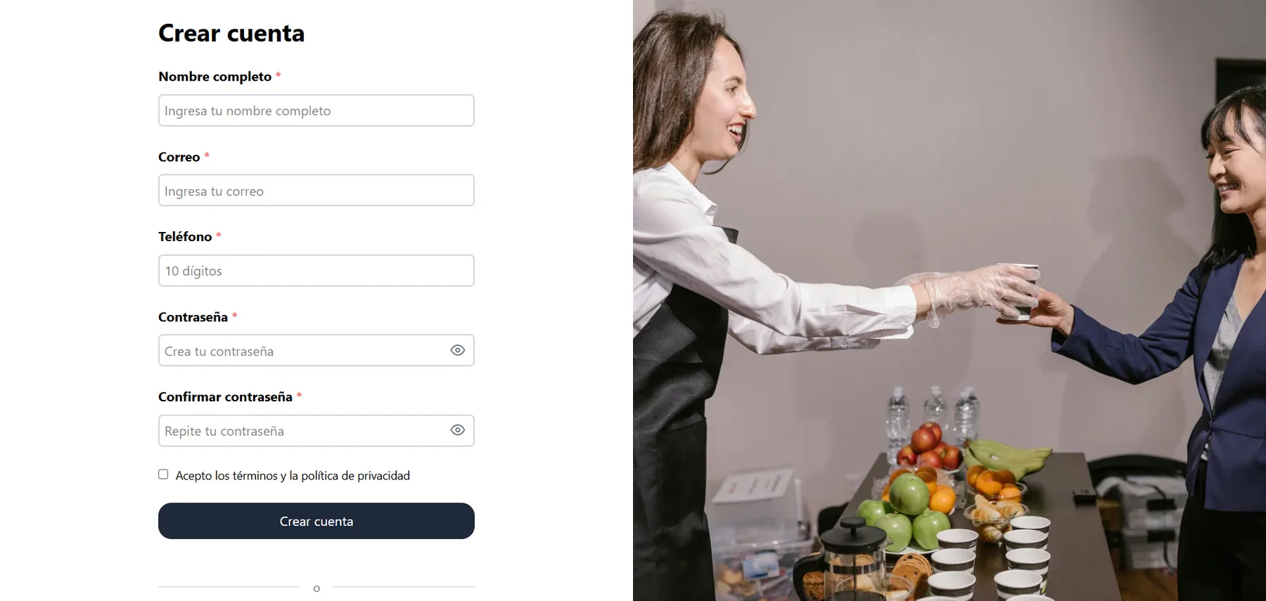 Aplicación web para colaboradores — captura 1 de 10