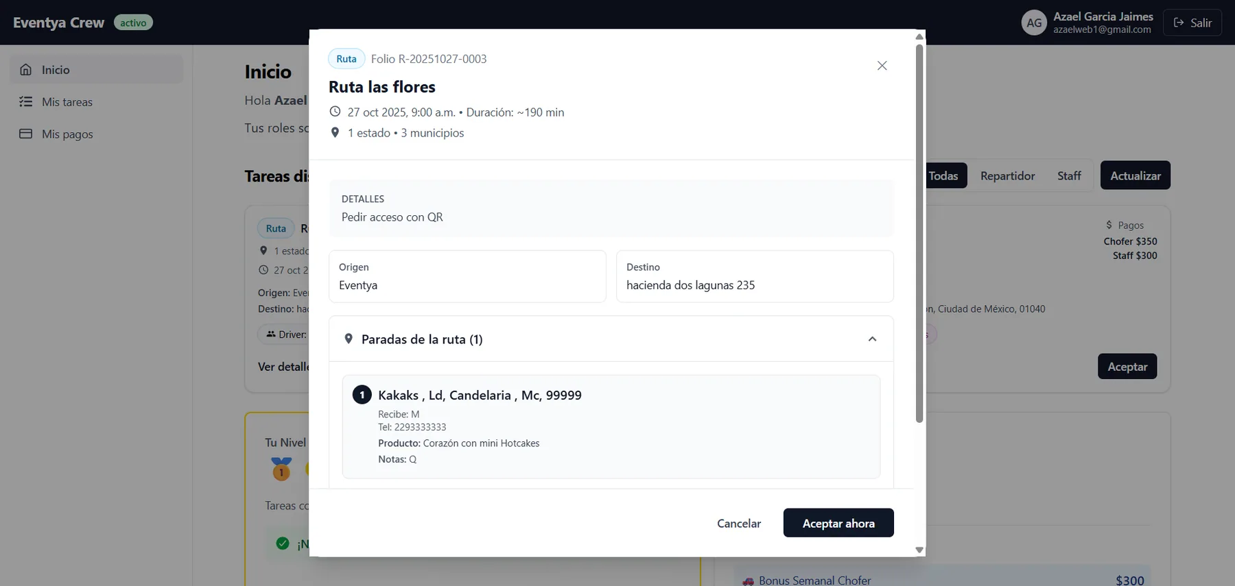 Aplicación web para colaboradores — captura 8 de 10