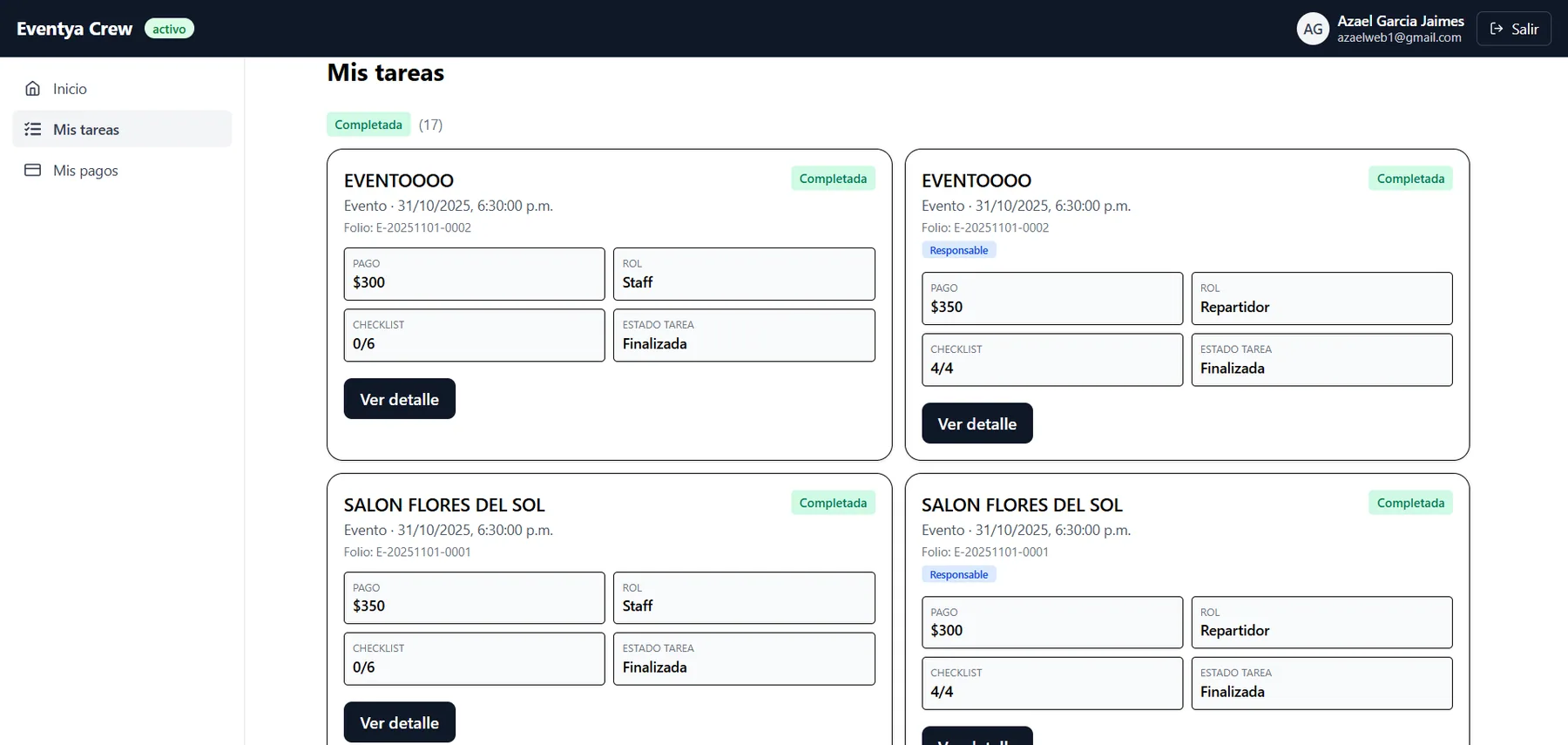 Aplicación web para colaboradores — captura 9 de 10
