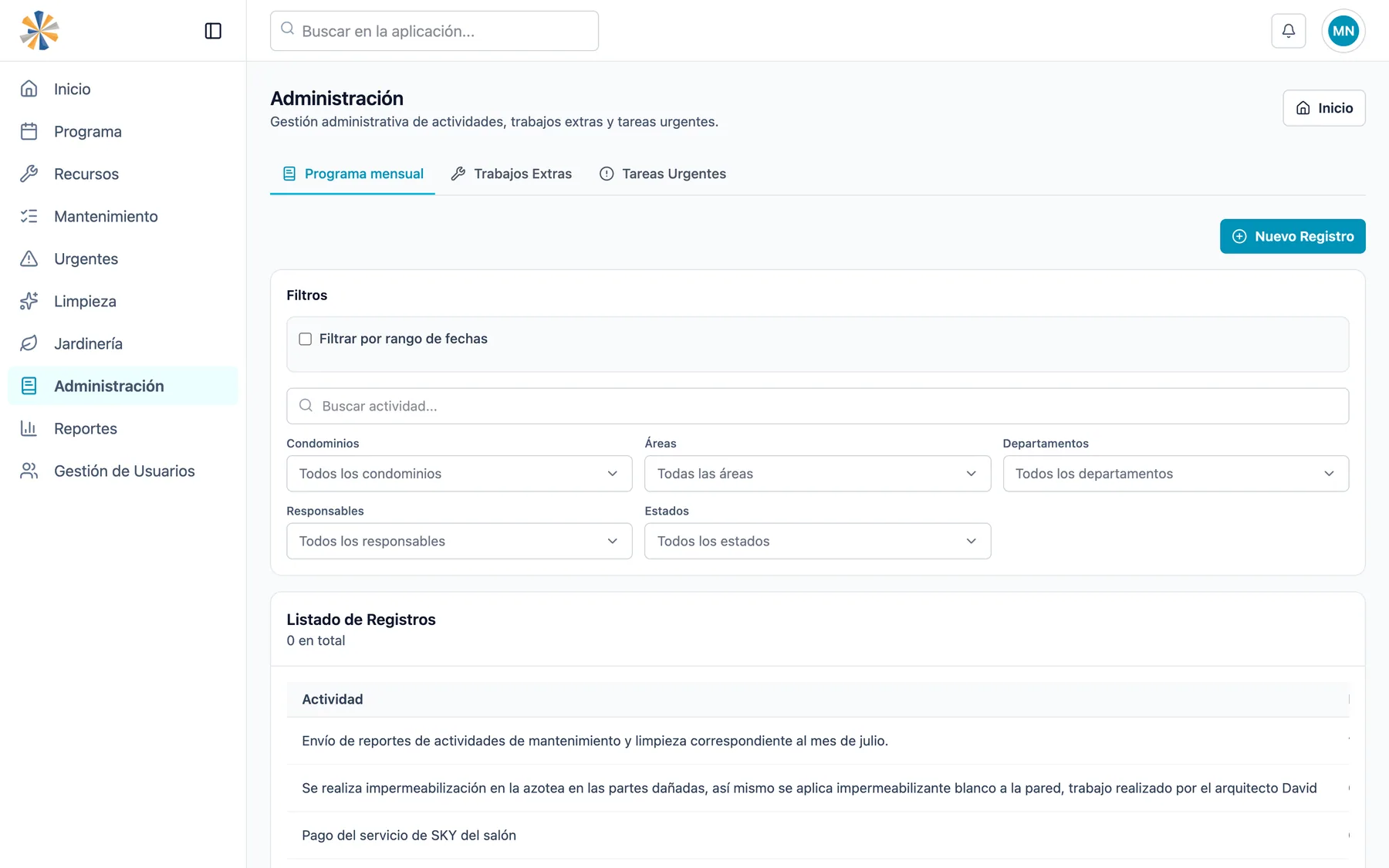 Urgencias, recursos y reportes — captura 2 de 5