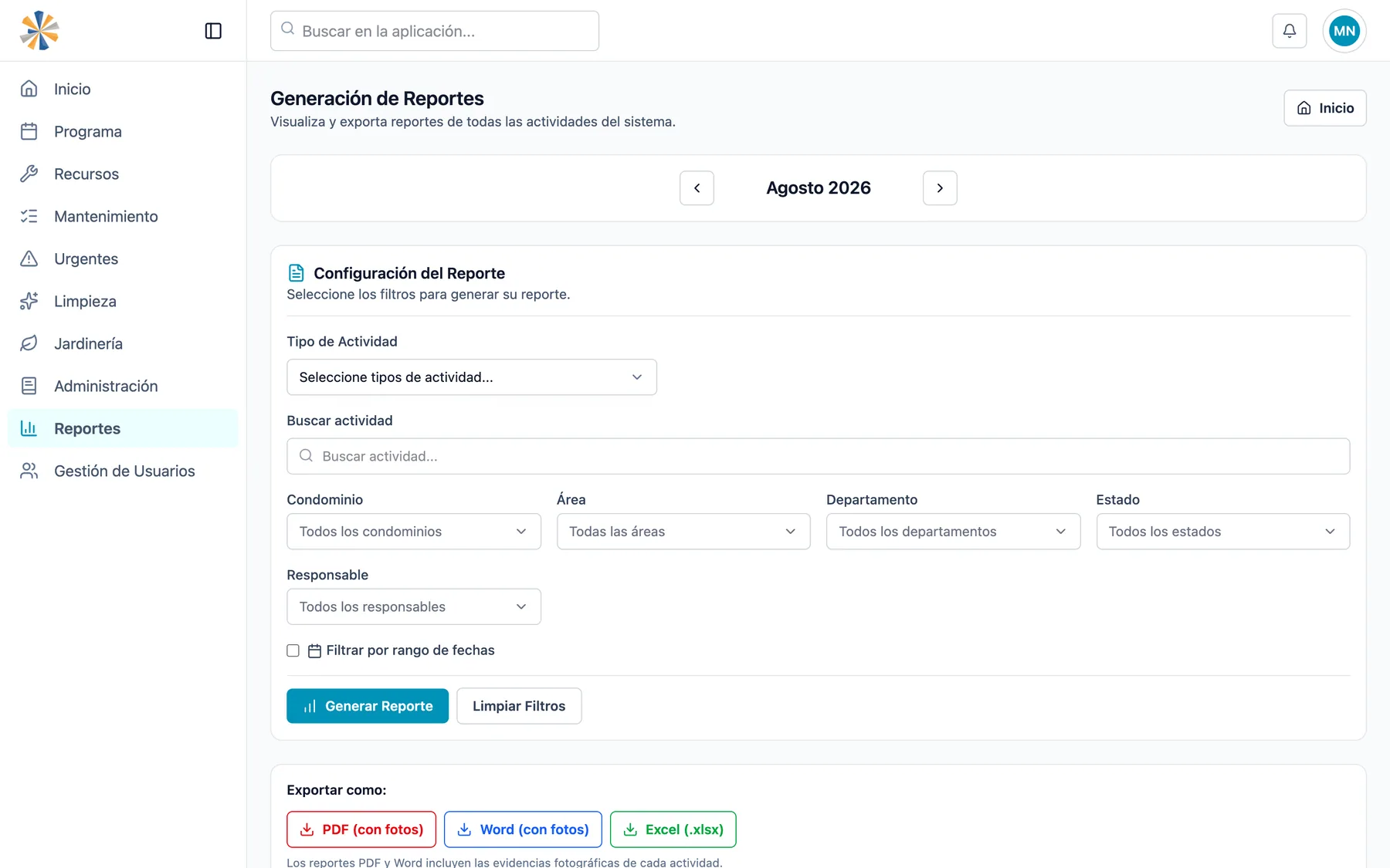Urgencias, recursos y reportes — captura 4 de 5