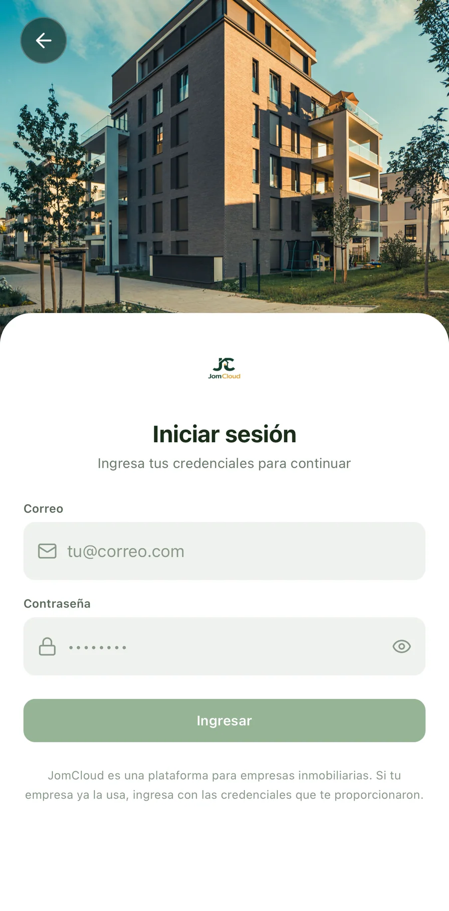 App móvil para asesores — captura 2 de 9