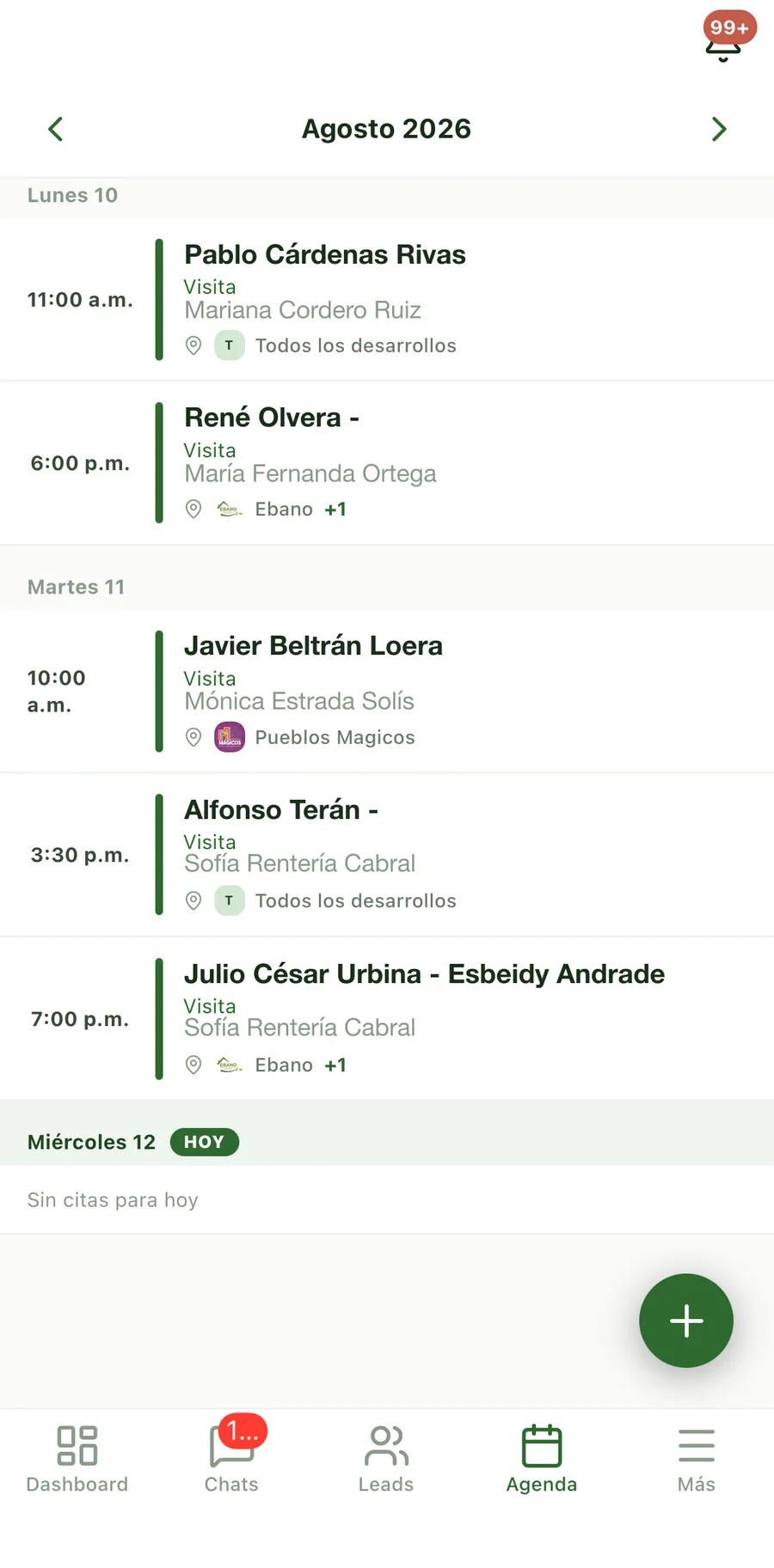 App móvil para asesores — captura 6 de 9
