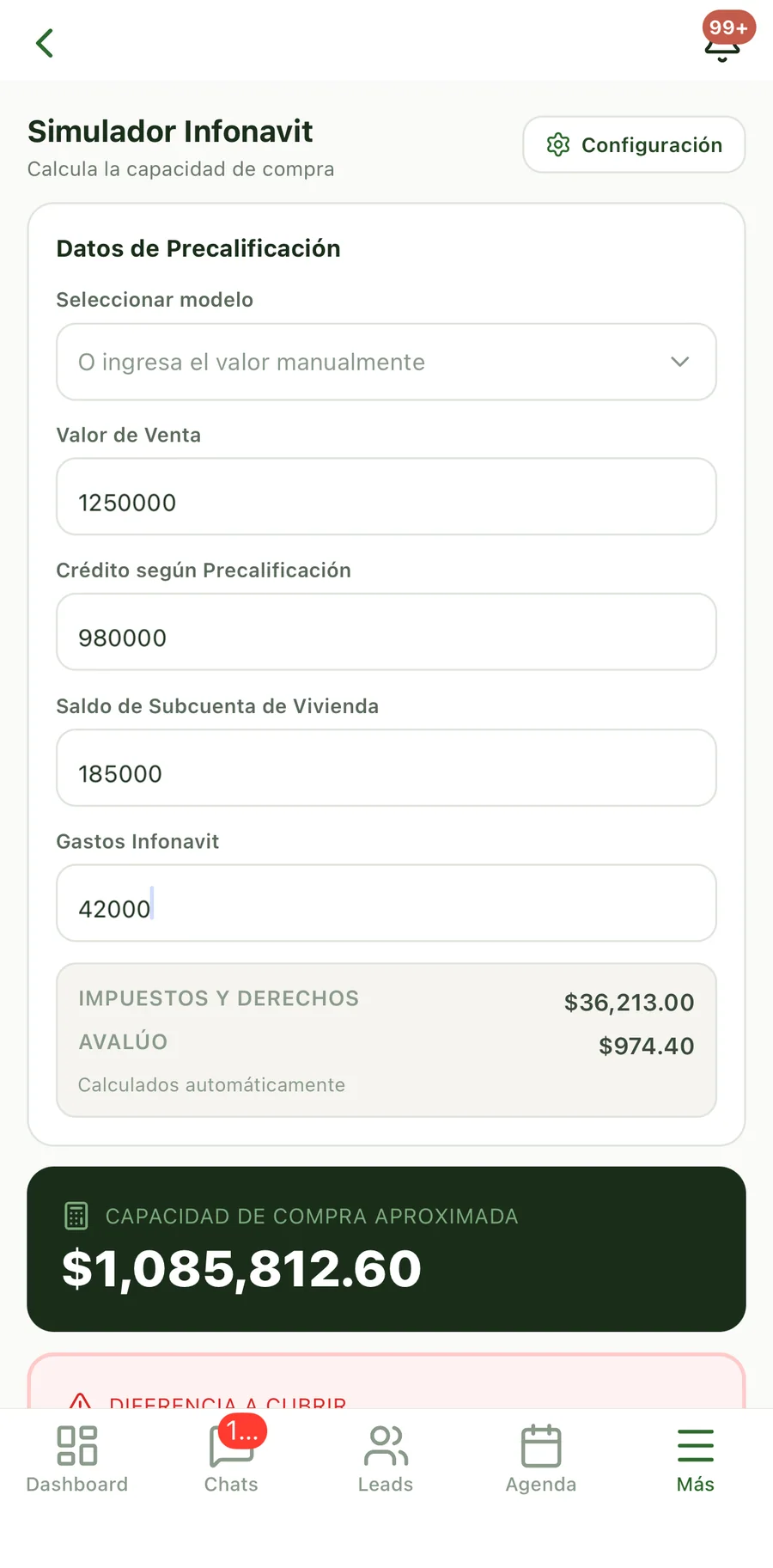 App móvil para asesores — captura 8 de 9