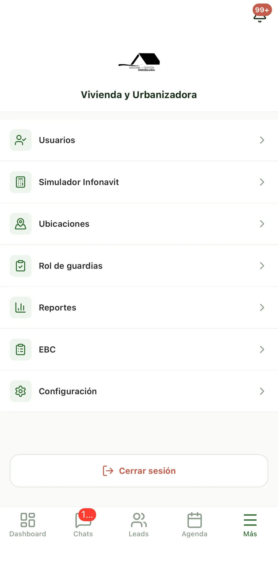 App móvil para asesores — captura 9 de 9