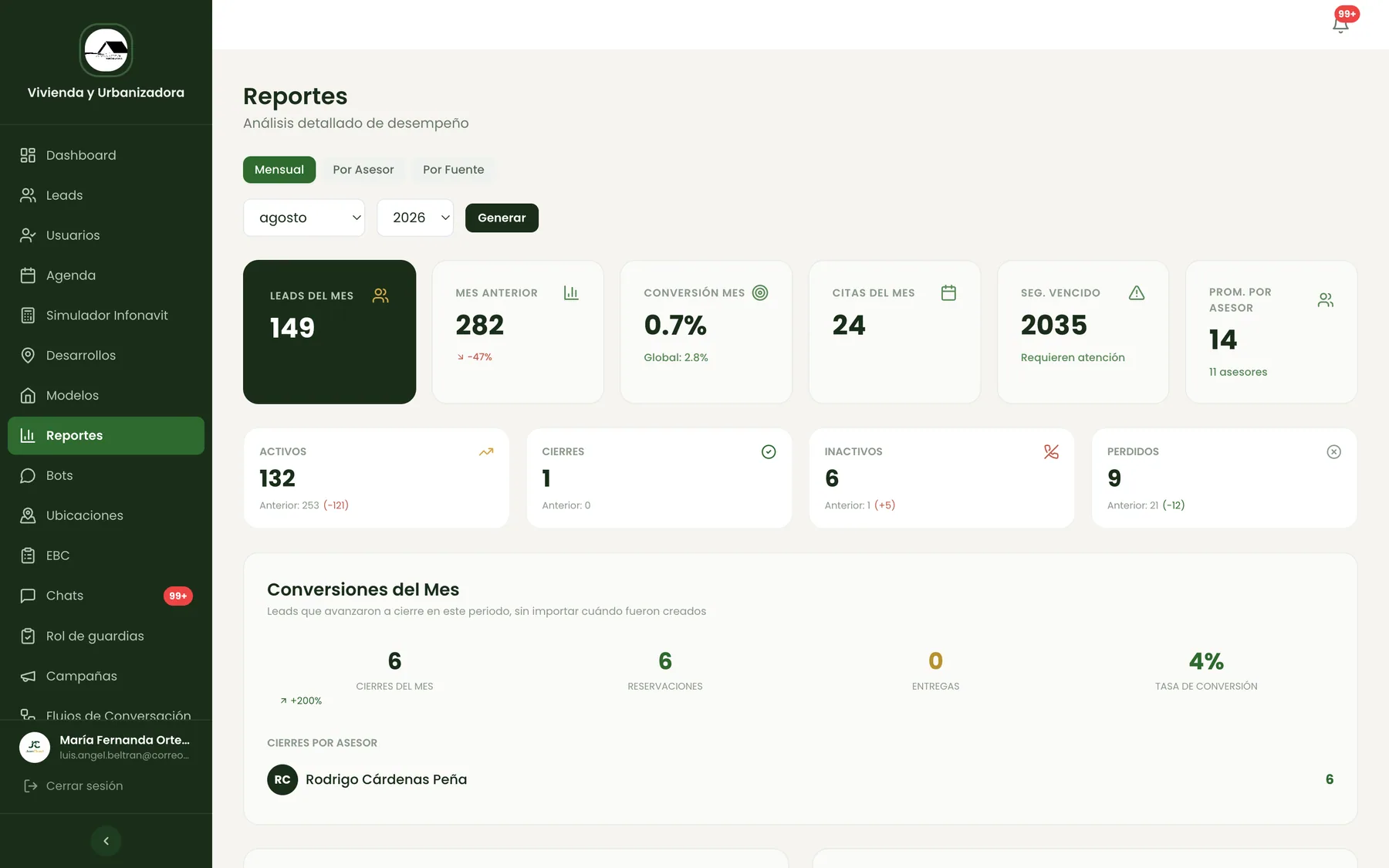 CRM y gestión de leads — captura 4 de 6