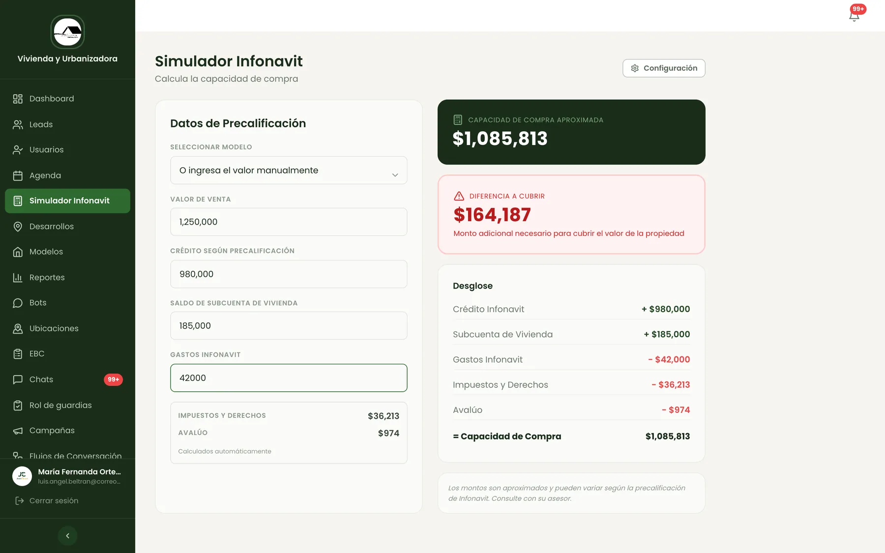 Operación y herramientas — captura 3 de 6