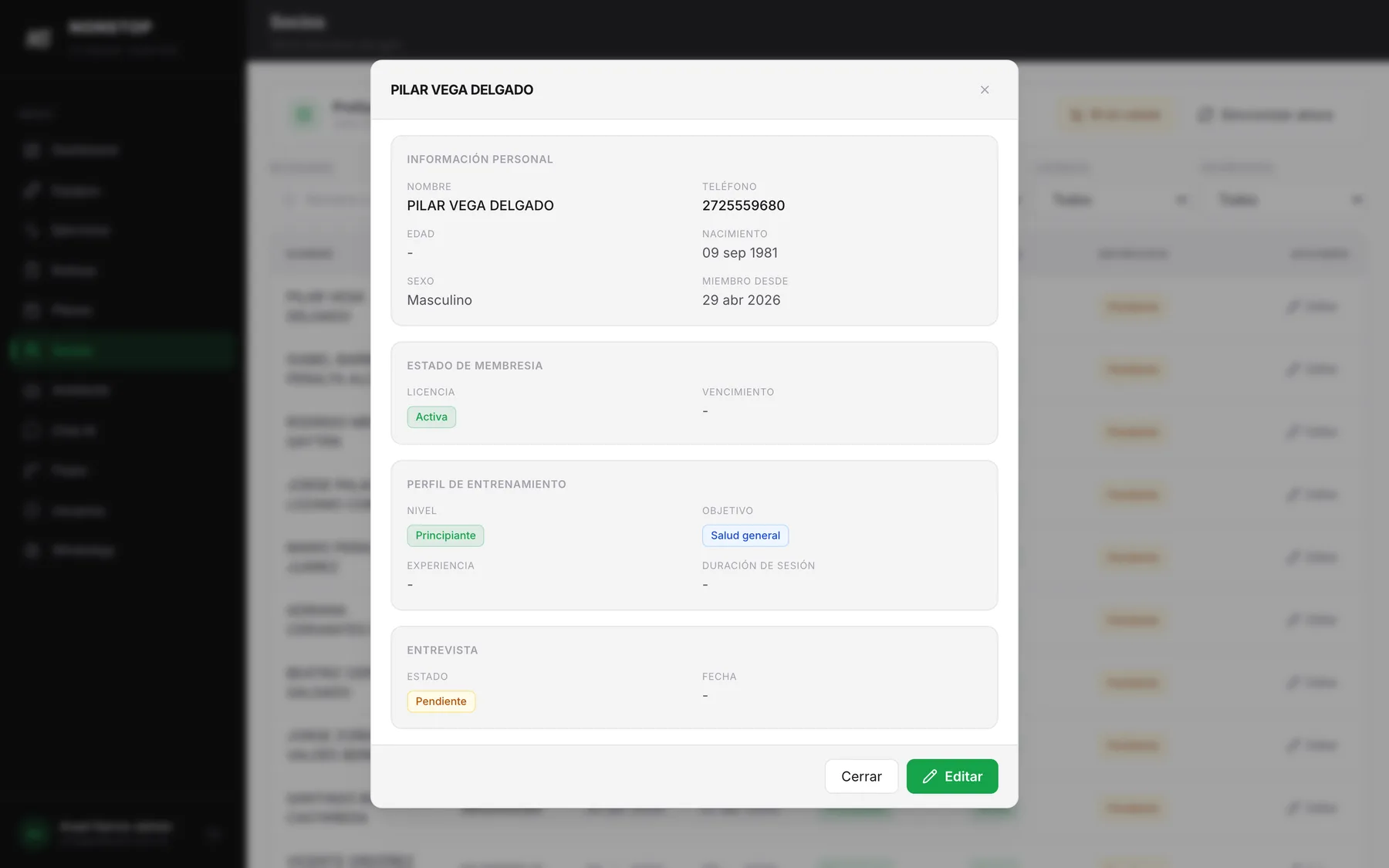 CRM: padrón, adopción y planes semanales — captura 4 de 6