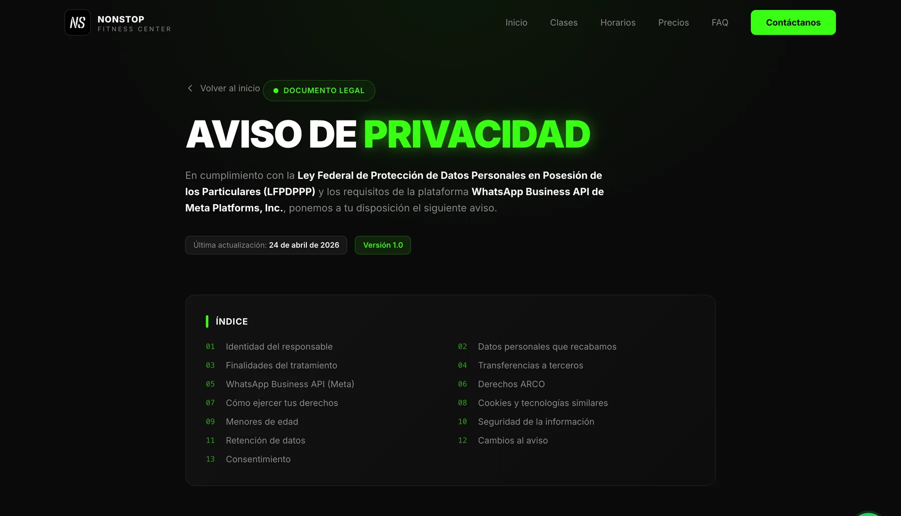 Sitio público — captura 8 de 8