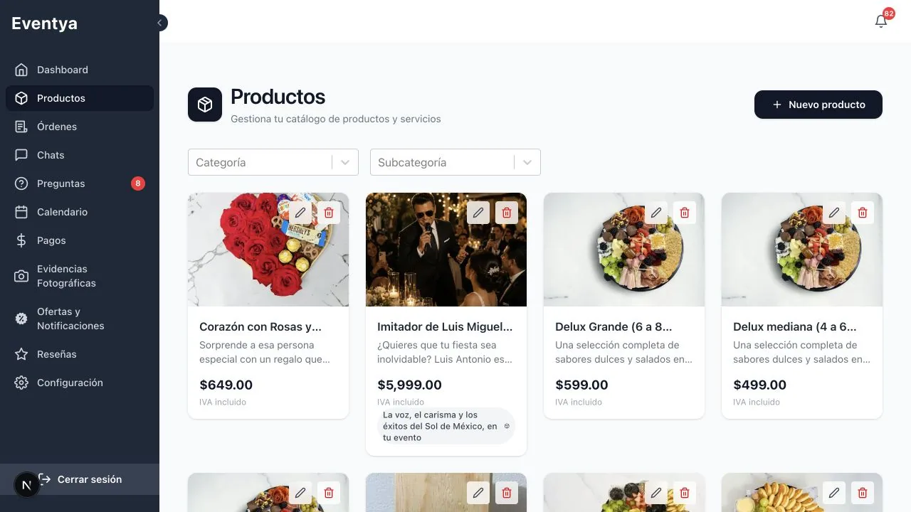 Aplicaciones web de operación — captura 2 de 4