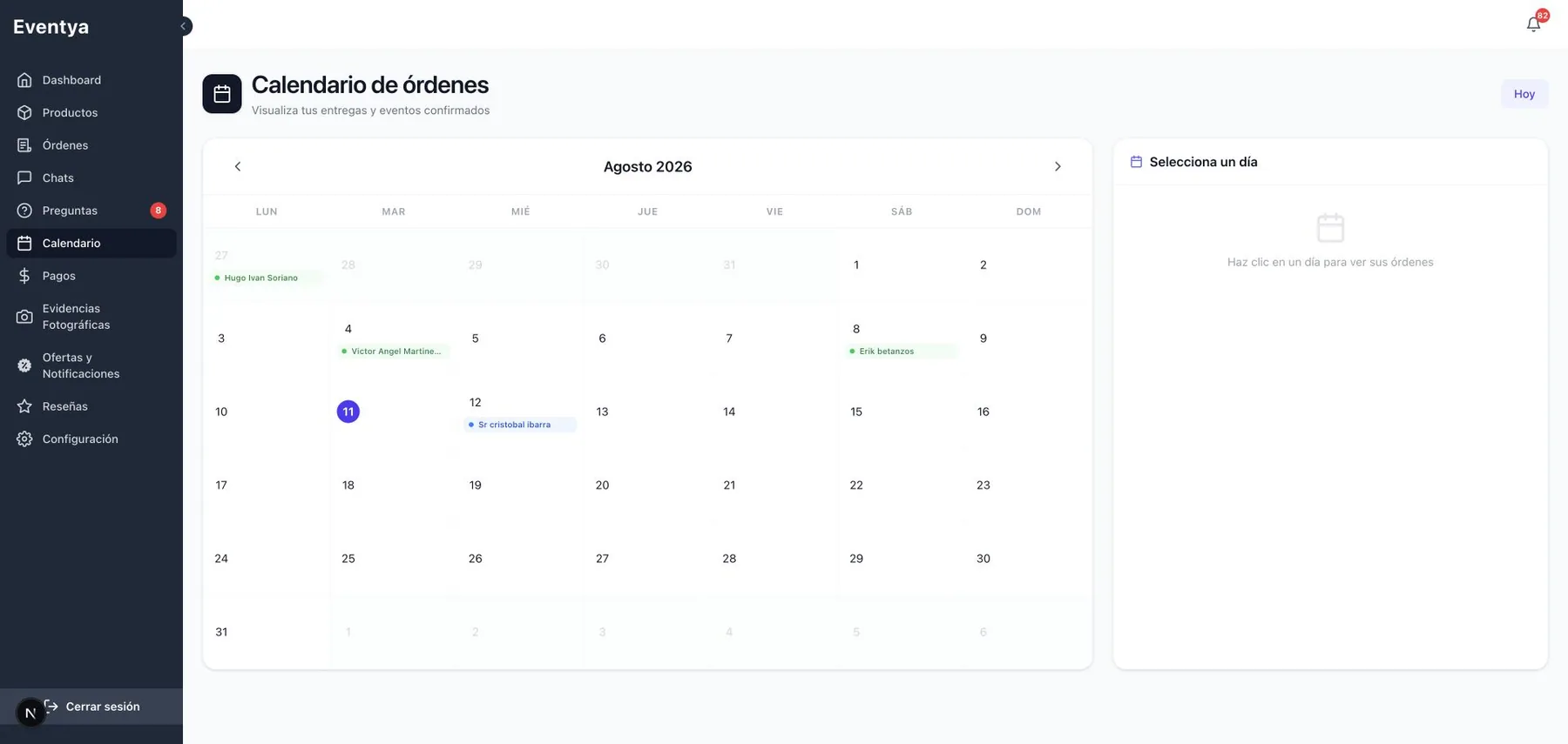 Aplicaciones web de operación — captura 3 de 4