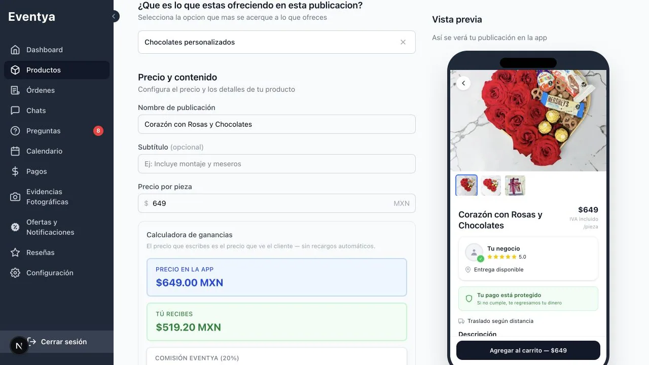 Aplicaciones web de operación — captura 4 de 4