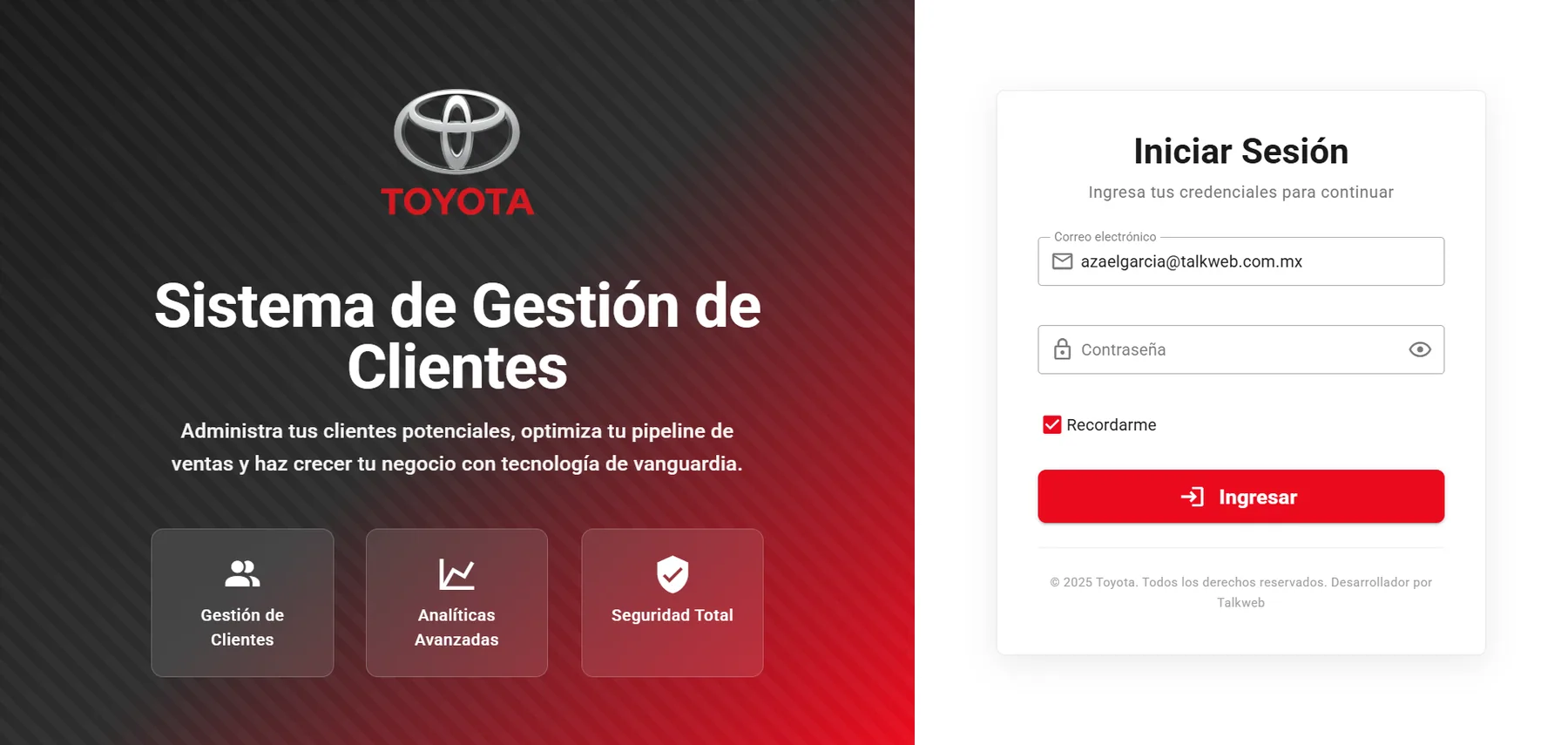 Prospección automatizada — captura 1 de 3